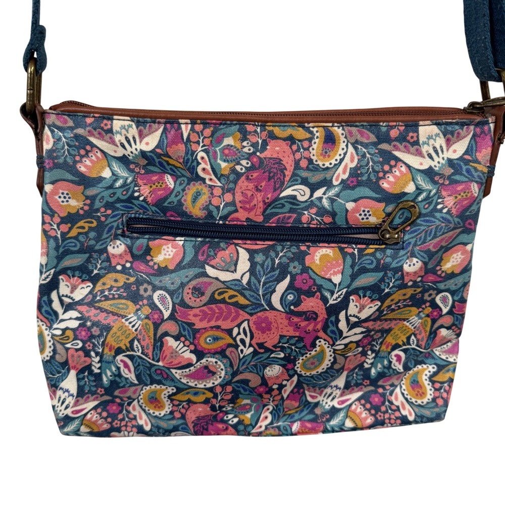 Sakroots Teal Enchanted Forest Basic Crossbody Ba… - image 2
